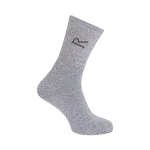 Regatta - Geweldige Outdoors Heren Katoenen Rich Casual Sokken (3 per Verpakking) (Grijs)