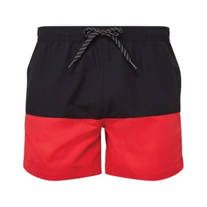 Asquith & Fox Heren zwemshorts (Zwart/Rood)