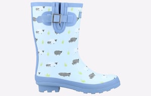 Cotswold Farmyard Mid Dames Schapen Rubberen Regenlaarzen