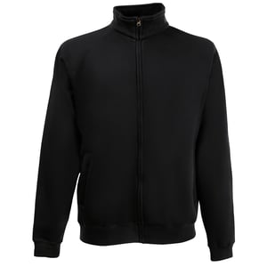 Fruit Of The Loom Heren Premium 70/30 Sweatshirt Met Volledige Ritssluiting (Zwart)