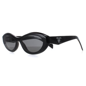 Prada PR26ZS 16K08Z zwarte donkergrijze zonnebril