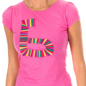 Dames-T-shirt met korte mouwen en ronde hals ADM0083