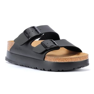 Birkenstock Arizona Flex Platform Dames Zwart Smal Sandalen