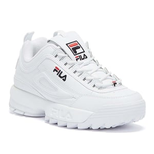 Heren Dames Fila Disruptor II Premium Sportschoenen - (Wit)