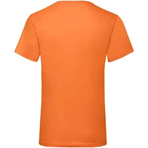 Fruit of the Loom Heren Waarde V Hals T-shirt (Oranje)