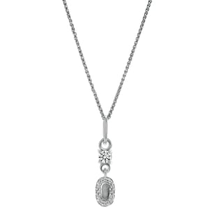 Orphelia 'Lily' Dames 925 Sterling Zilveren Hanger met Ketting - Zilver ZH-7582