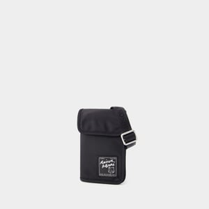 Neck Pouch "the Traveller" - Maison Kitsune - Kunststof - Zwart