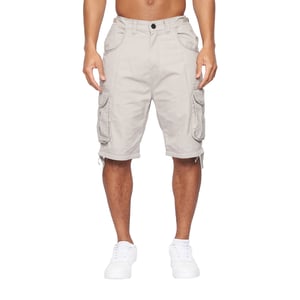 Crosshatch Heren Jamstar Cargo Korte Broek (Lichtgrijs)