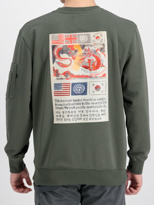 Alpha Industries USN Blood Chit Trui Groen