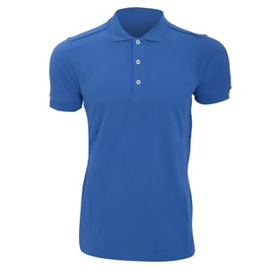 Russell Heren Rekken Korte Mouw Poloshirt (Azuurblauw)