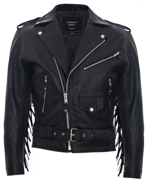 Fringe Hide Leather Brando kwastjes motorfiets bikerjack