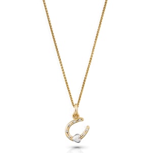 Orphelia 'Aurora' Dames 925 Sterling Zilveren Ketting met Hanger - Zilver/Goud ZH-7525/G
