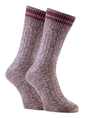 2-Pack Heren Dikke Katoenen Chunky Gebreide Formele Boot Sokken