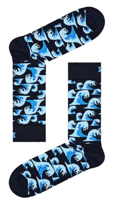 Happy Socks - Novelty Golfwave Sokken | Geweldig Cadeau - Golven