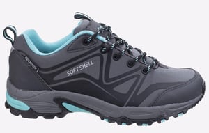 Cotswold Abbeydale Low Dames Wandelschoenen Grijs/Zwart/Aqua