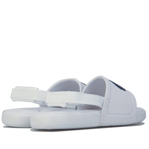 Boy's Lacoste Infant L.30 Slide Sandals in White blue