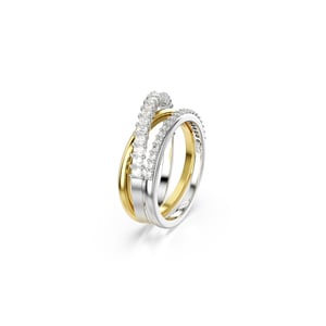 Swarovski 'Hyperbola' Dames Ring van Basismetalen - Zilver/Goud 5689729