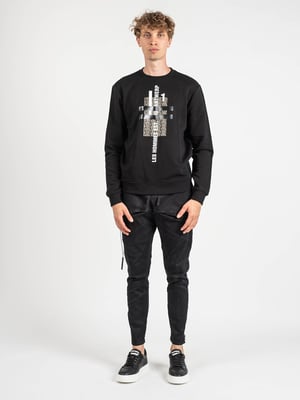 Les Hommes blouse Mannen zwart