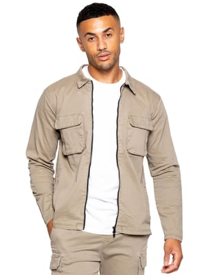 Enzo | Heren Cargo Overshirt Jas