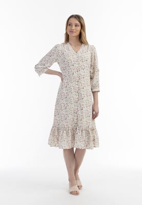 midi-jurk met bloemenprint van usha