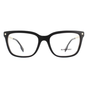 Burberry Square dames zwart op vintage cheque glazen frames