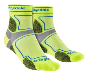 Bridgedale - Heren Trail Running Ultralight T2 Coolmax Sport 3/4 Crew Sokken - Geel