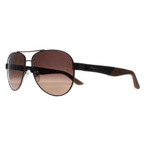 Salvatore Ferragamo Aviator Heren Mat Donker Ruthenium Grijs Bruin Kleurverloop SF275S