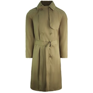 Lacoste Katoenen Riem Trench Dames Beige Lange Jas