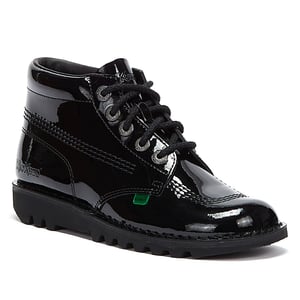 Kickers Kick Hi Dames Laklaarzen - (Zwart)