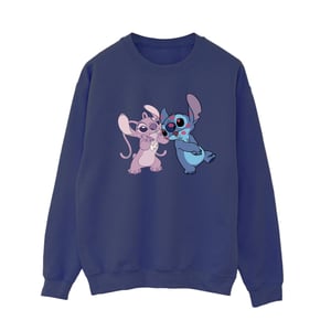 Disney Dames/Dames Lilo & Stitch Kisses Sweatshirt (Marineblauw)