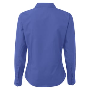Premier Dames/Dames Popeline Blouse met Lange Mouwen (Koninklijk)