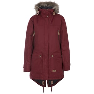 Trespass - Dames Clea Waterbestendige Gewatteerde Jas (Rood)