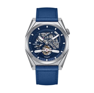 Heritor Automatische Amadeus Semi-Skelet Horloge met Leren Band