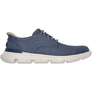 Skechers Garza Clive Cotton heren blauw veterschoenen