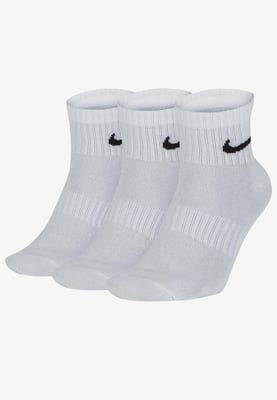 Nike Dry Cushion Everyday 3 paar enkelsokken in wit