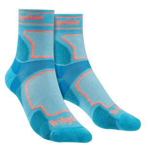 Bridgedale - Dames Hardlopen Ultralichte Merino Sokken - Blauw