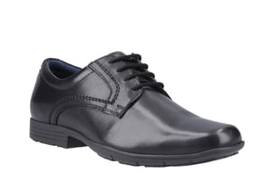 Pod Alec Leren Herenschoenen Met Zwarte Veters.