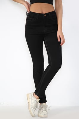 Dames Magic Shaping High Waisted Skinny Jeans in Zwart