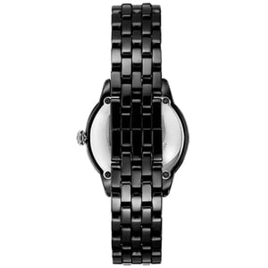 Emporio Armani AR1478 Dames Ceramica Zwart Kristal Horloge