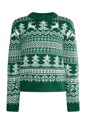 Mo Jumper jongens (kinderen) Groen Wit