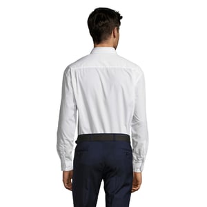 SOLS Heren Baltimore 95 Poplin Overhemd met Lange Mouwen (Wit)