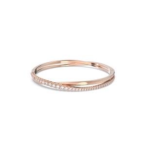 Swarovski 'Twist' Dames Goud Vergulde Metalen Armband - Roze 5620552