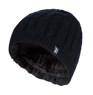 Heat Holders - Fleece gevoerde Alesund-hoed voor dames - Zwart