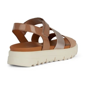 Geox D Xand 2.1S B Synthetisch Dames Nude Sandalen