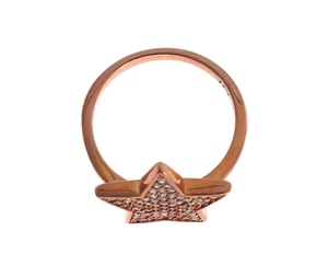 Nialaya Dames Heldere CZ Ster 925 Zilveren Ring