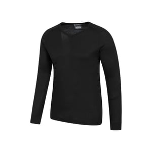 Mountain Warehouse Heren Talus V Hals Thermo Top (Zwart)
