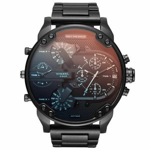 Diesel DZ7395 Mr Daddy 2.0 Zwart Roestvrij Staal Herenhorloge