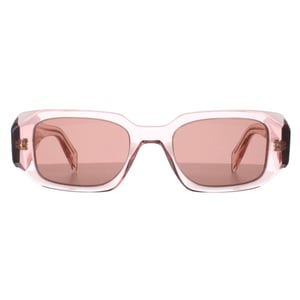 Prada PR17WS 19Q10D transparante perzik lichtbruine zonnebril