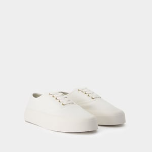 Veterschoenen - Maison Kitsune - Katoen - Wit