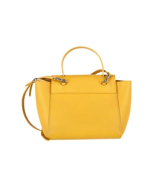 Celine Mini Riemen Tas in Geel Kalfsleer